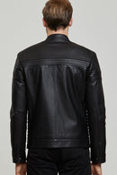 Gobert Erkek Siyah Slim-Fit Deri Mont | Derimod