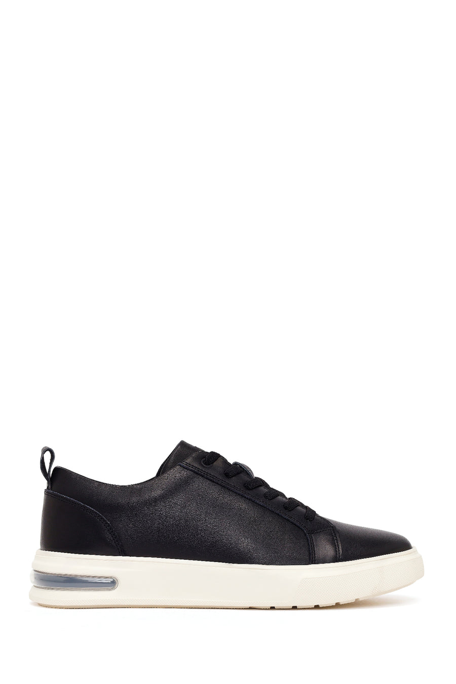 Erkek Siyah Bağcıklı Deri Sneaker 26SFD680518 | Derimod