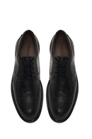Male Black Lace-up Leather Casual Shoes | Derimod