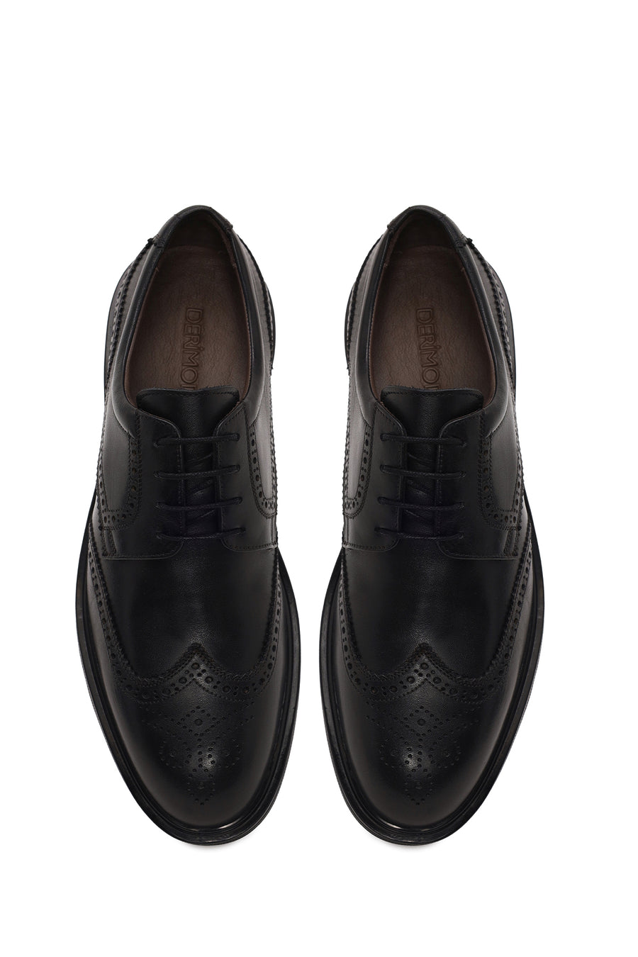 Male Black Lace-up Leather Casual Shoes