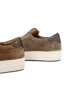 Kadın Bej Bağcıklı Süet Deri Sneaker | Derimod