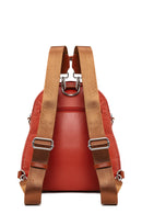 Woman Orange Long-Strap Backpack | Derimod