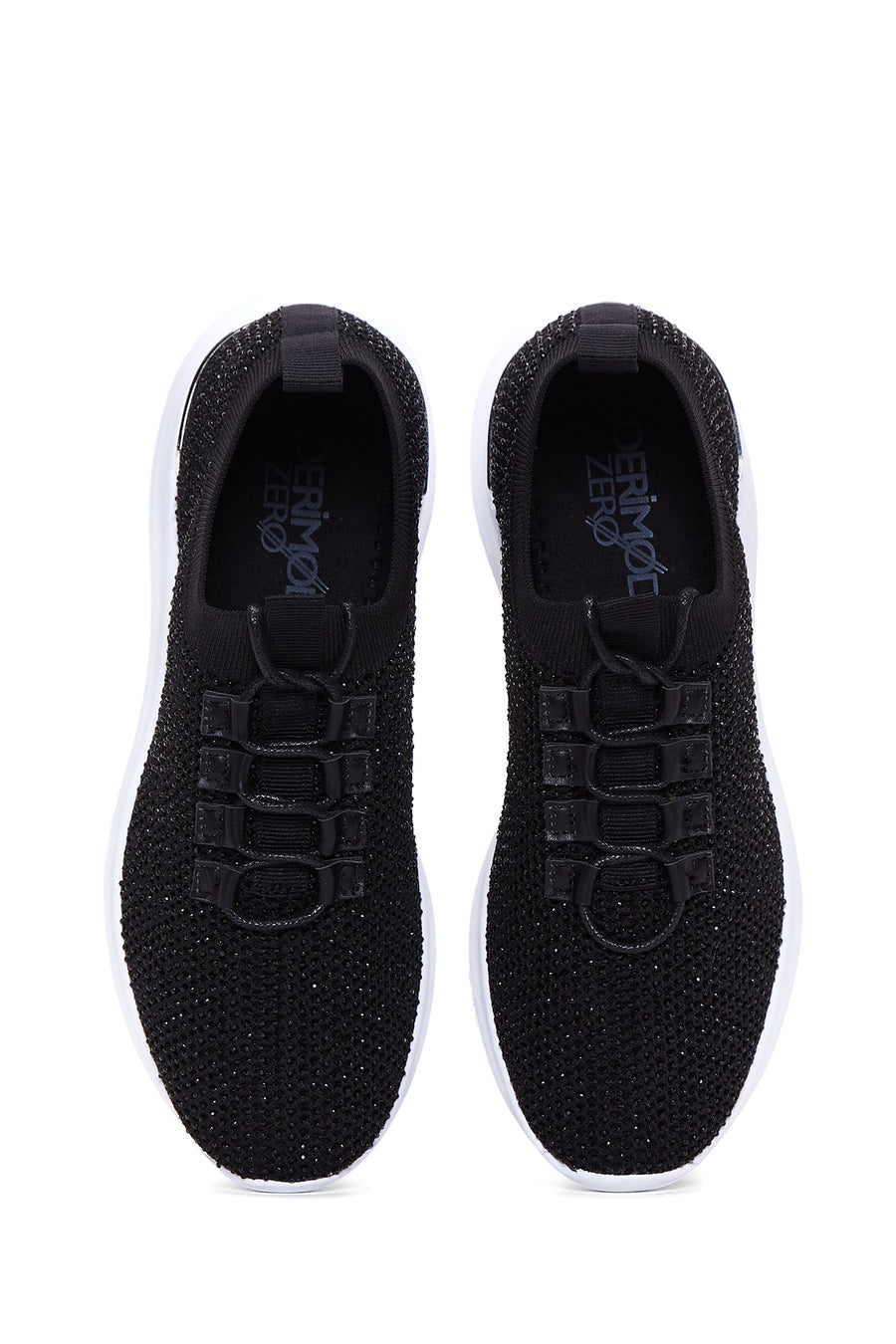 Kadın Siyah Taşlı Sneaker