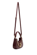 Woman Bardo Long Strap Crocodile-Embossed Shoulder Bag | Derimod