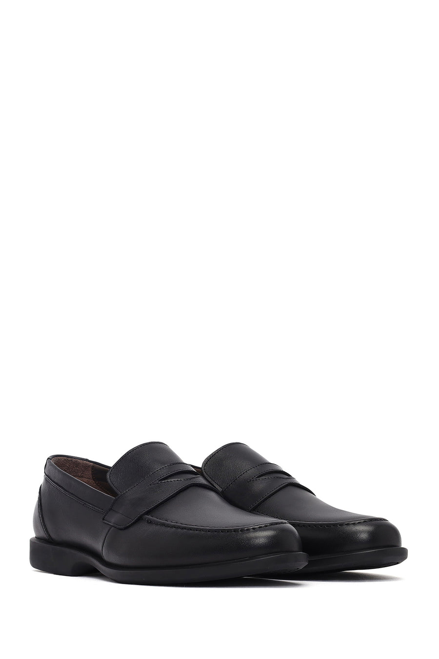 Erkek Siyah Deri Klasik Loafer