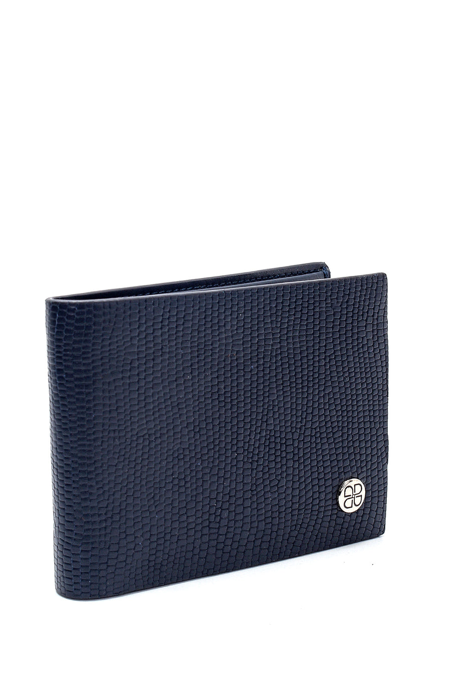 Men's Navy Blue Leather Wallet