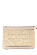 Women's Beige Straw Portfolio Bag | Derimod