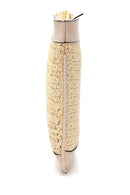 Women's Beige Straw Portfolio Bag | Derimod