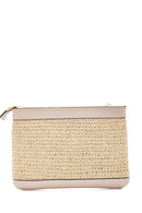 Women's Beige Straw Portfolio Bag | Derimod