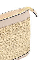 Women's Beige Straw Portfolio Bag | Derimod
