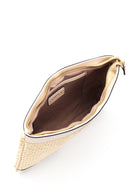 Women's Beige Straw Portfolio Bag | Derimod