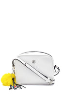 Women's White Faux Leather Crossbody Bag | Derimod