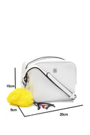 Women's White Faux Leather Crossbody Bag | Derimod