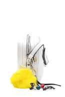 Women's White Faux Leather Crossbody Bag | Derimod