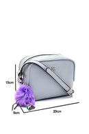Women's Blue Faux Leather Crossbody Bag | Derimod
