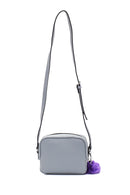Women's Blue Faux Leather Crossbody Bag | Derimod