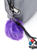 Women's Blue Faux Leather Crossbody Bag | Derimod