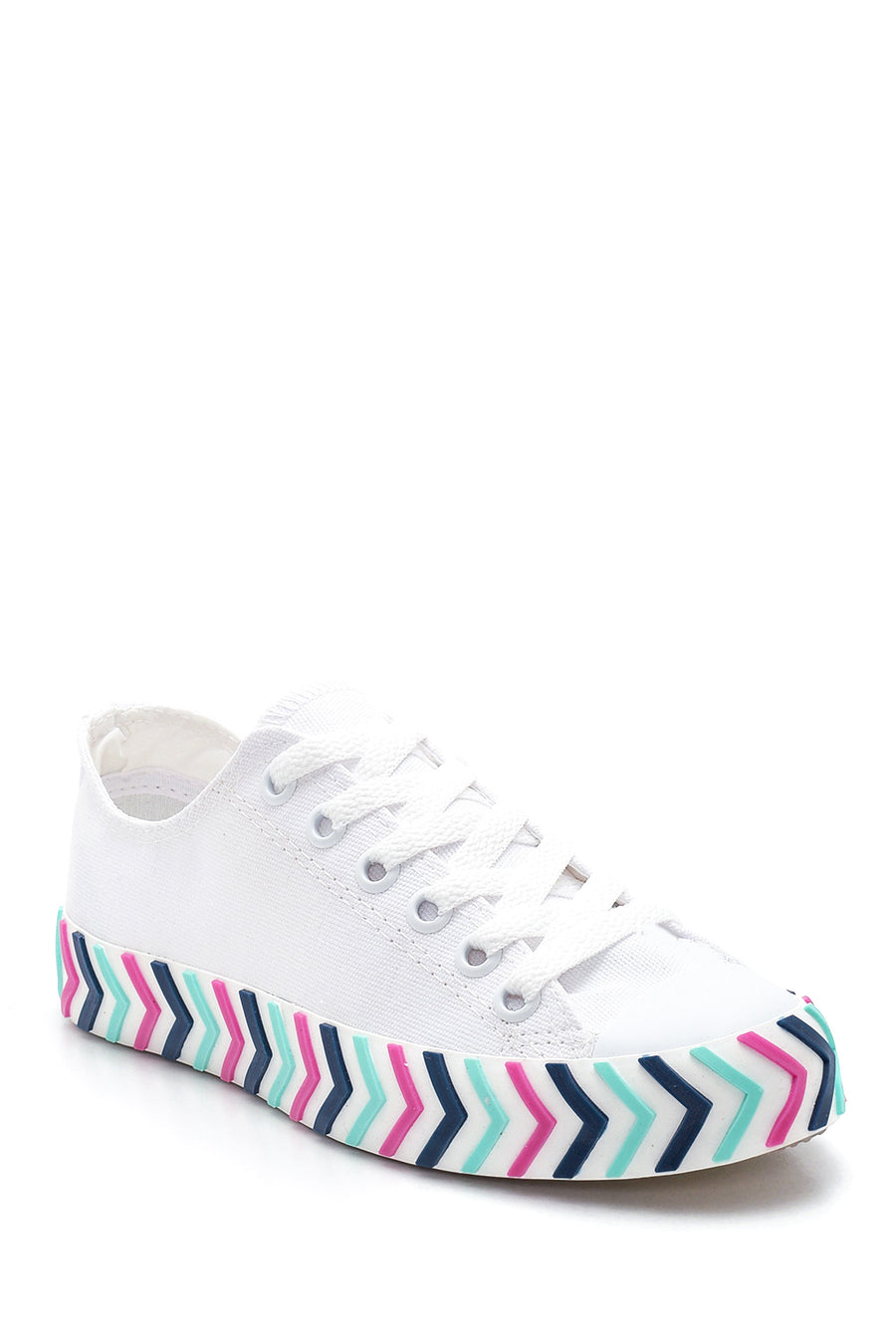 Kadın Renkli Tabanlı Sneaker