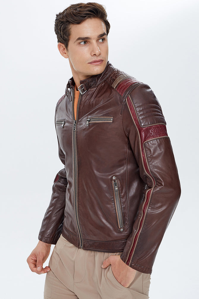 Kobe Men's Brown Emblem Slim-Fit Sports Coat 22SGD6437WF | Derimod