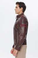 Kobe Men's Brown Emblem Slim-Fit Sports Coat | Derimod