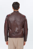 Kobe Men's Brown Emblem Slim-Fit Sports Coat | Derimod