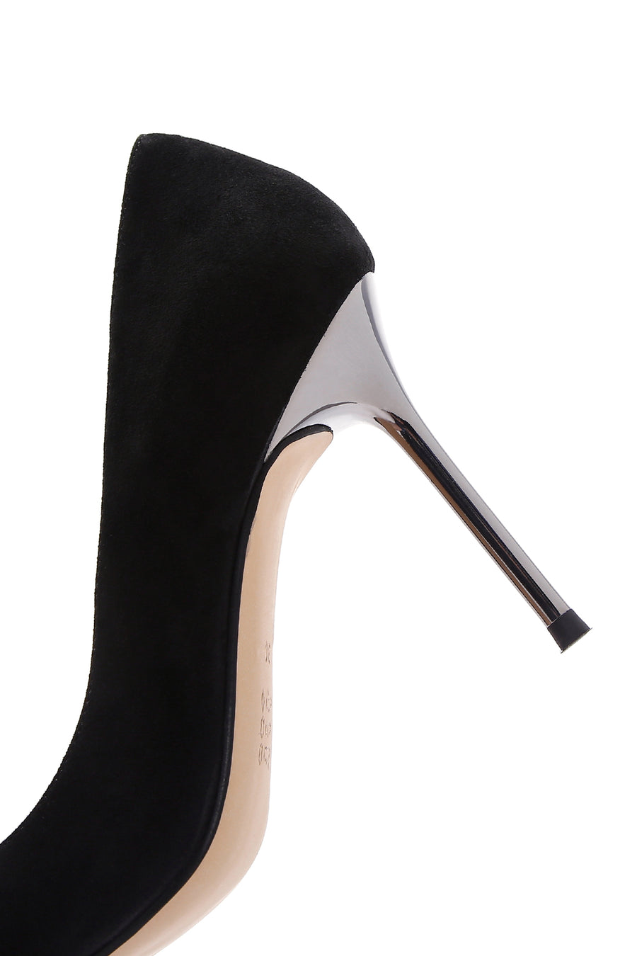 Women's Black Suede Leather Stiletto