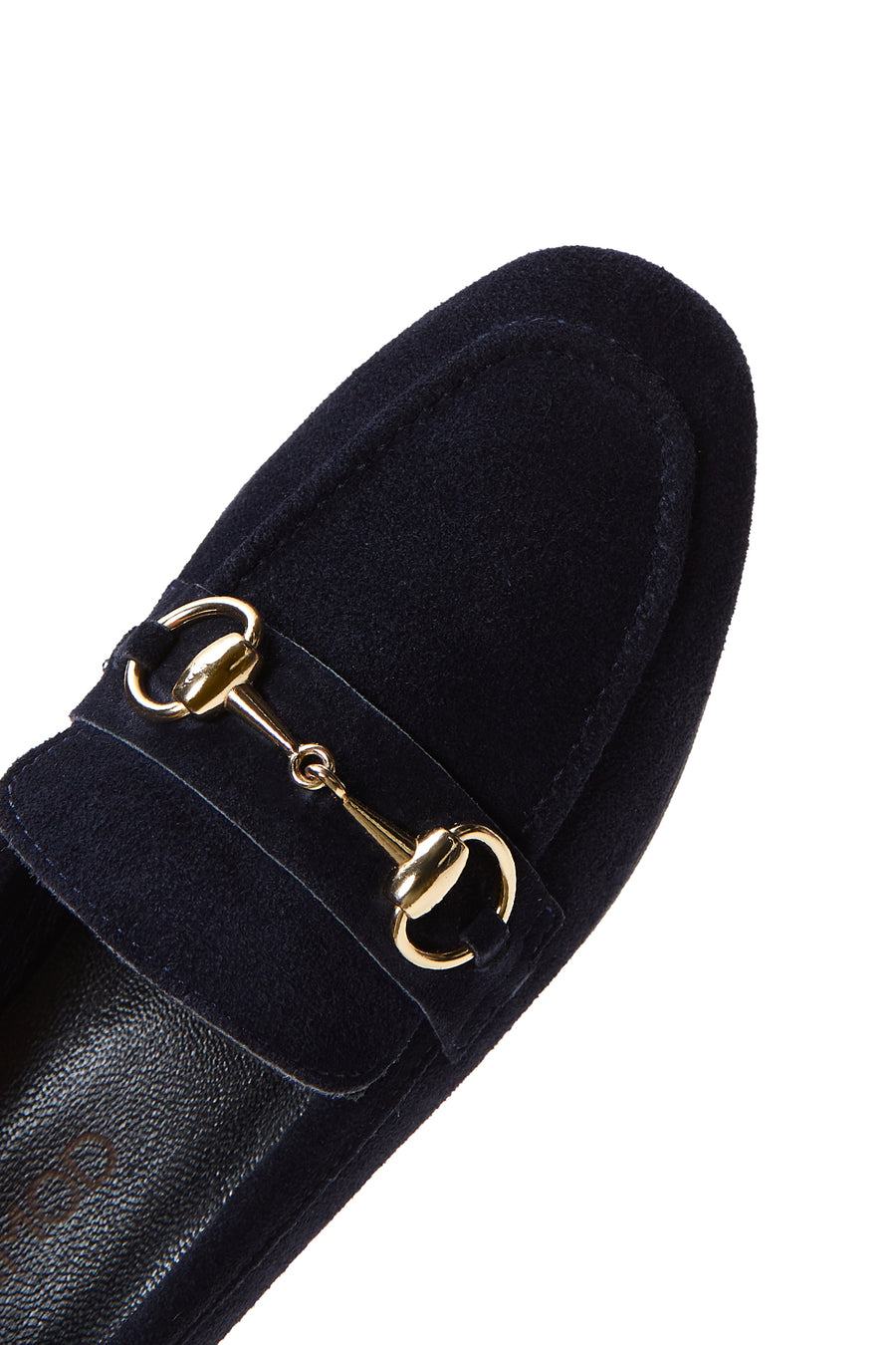 Kadın Lacivert Süet Deri Loafer