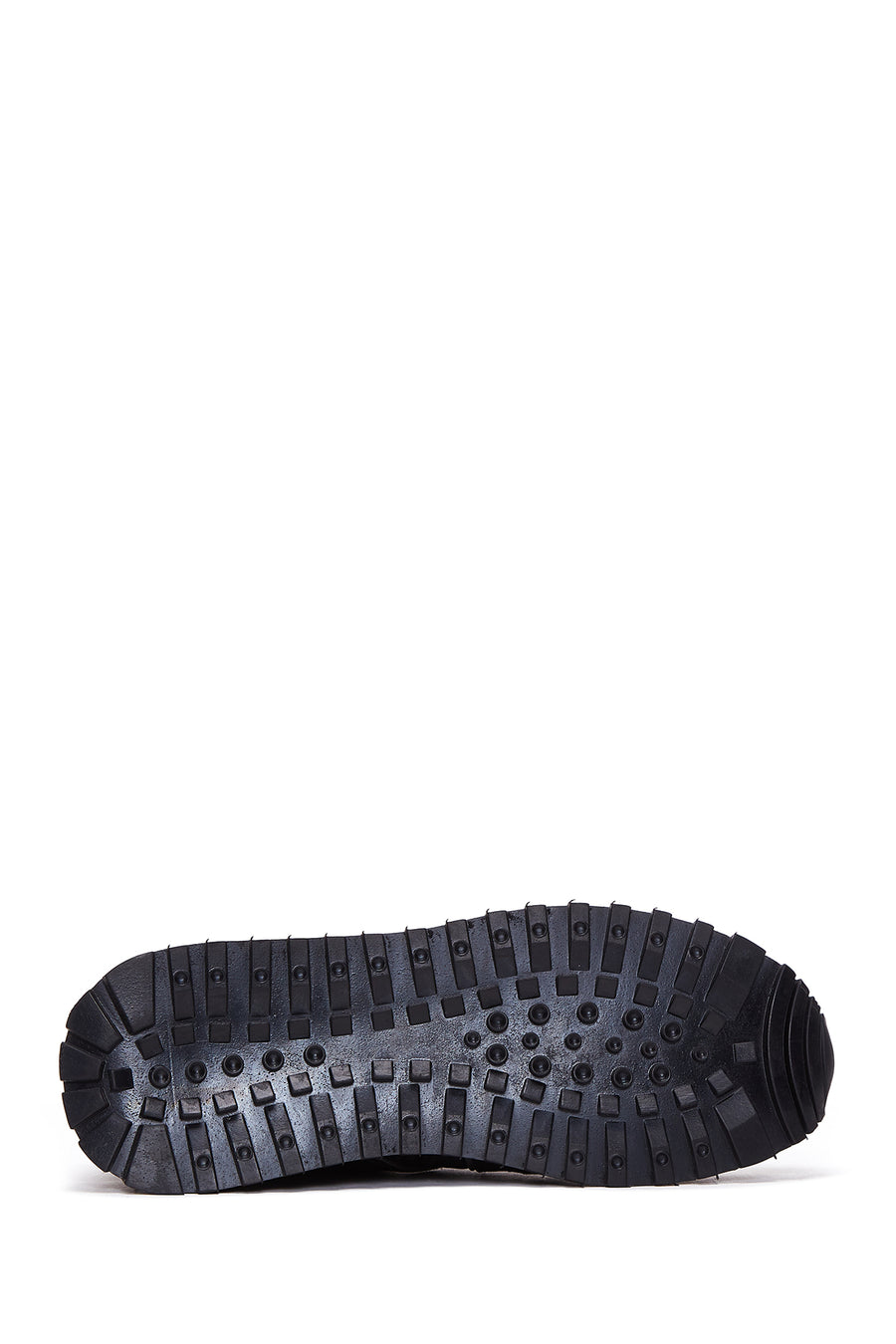 Erkek Siyah Süet Deri Detaylı Sneaker