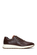 Erkek Kahverengi Deri Sneaker | Derimod