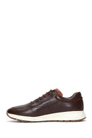 Erkek Kahverengi Deri Sneaker | Derimod