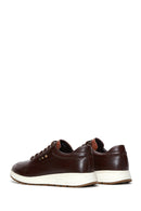 Erkek Kahverengi Deri Sneaker | Derimod