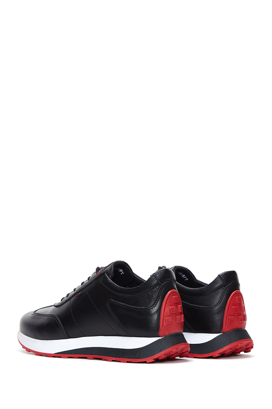 Erkek Siyah Deri Sneaker