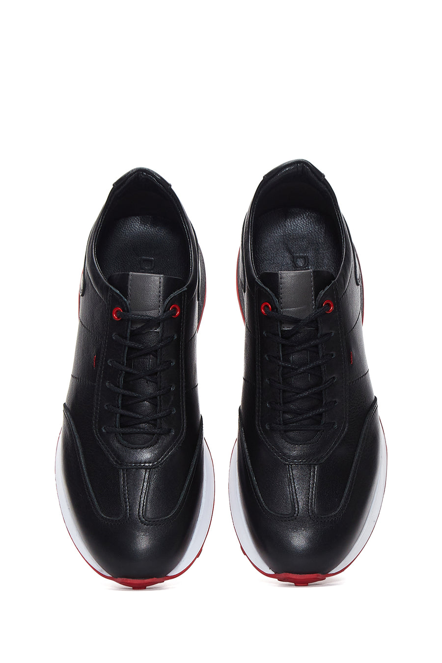 Erkek Siyah Deri Sneaker