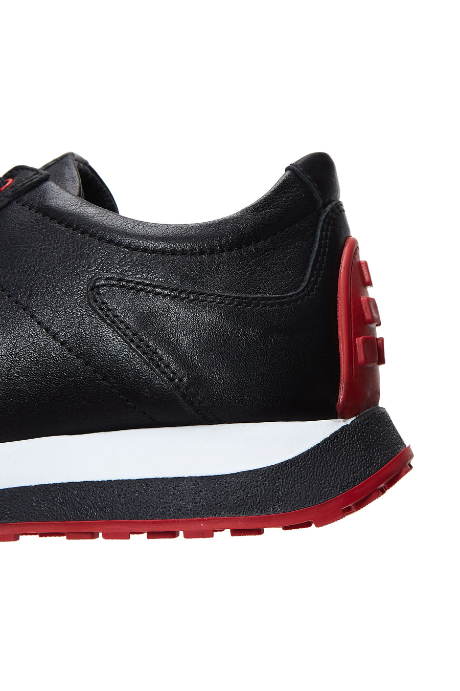 Erkek Siyah Deri Sneaker