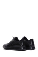 Erkek Siyah Deri Casual Sneaker | Derimod