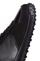 Erkek Siyah Deri Sneaker | Derimod