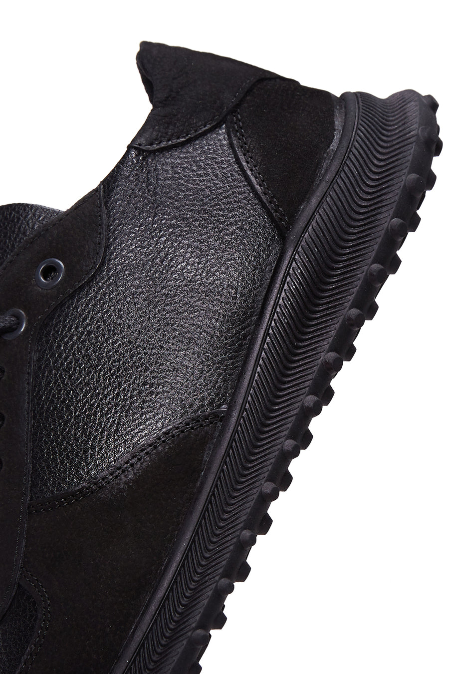 Erkek Siyah Deri Sneaker