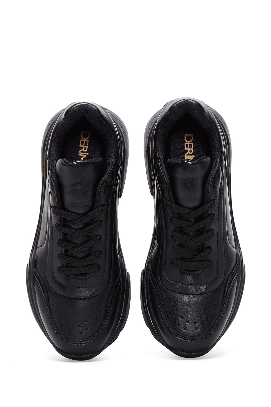 Kadın Siyah Yüksek Taban Sneaker