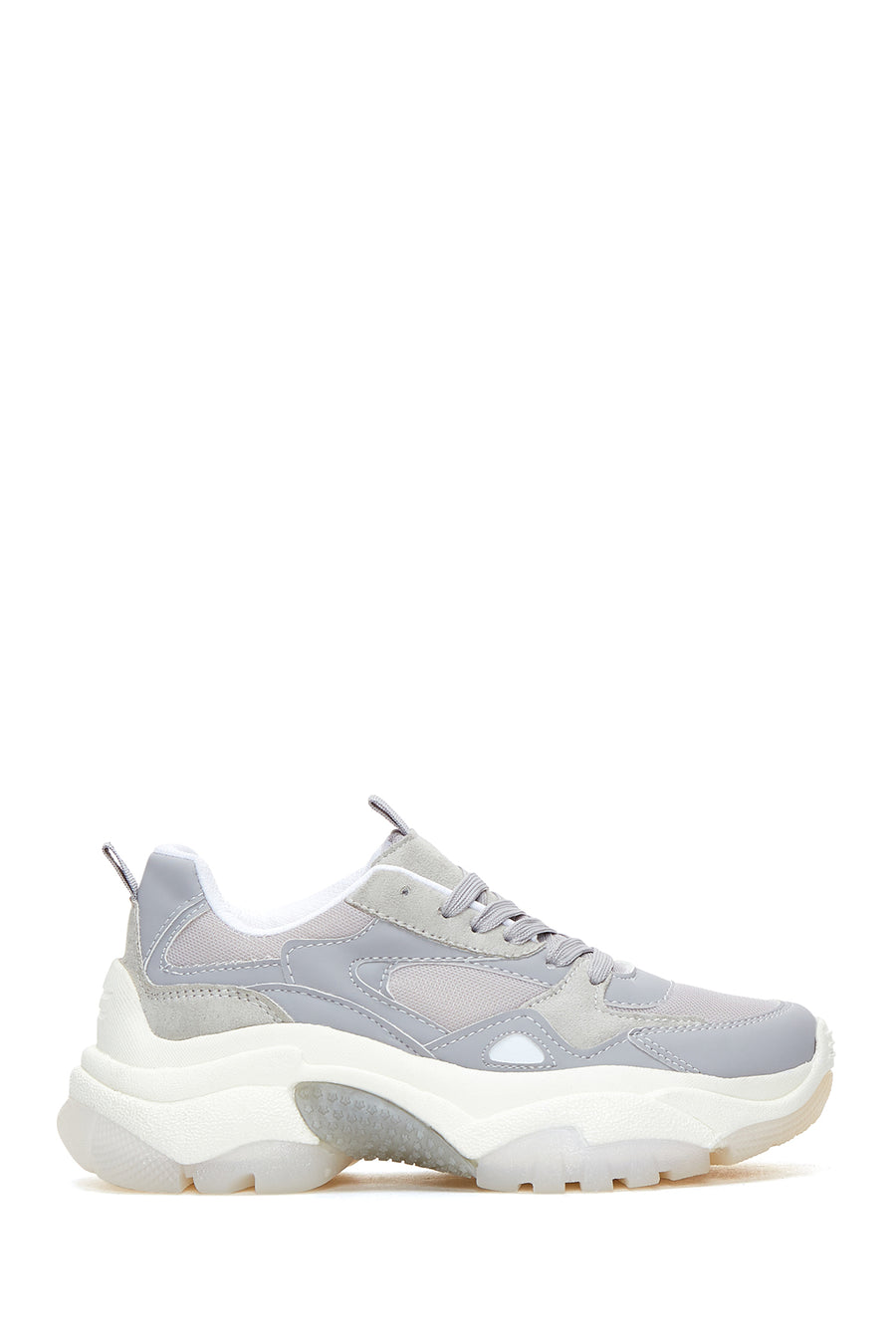 Women's Gray Thick Soled Sneaker 22WFE147114 | Derimod