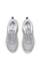 Women's Gray Thick Soled Sneaker | Derimod