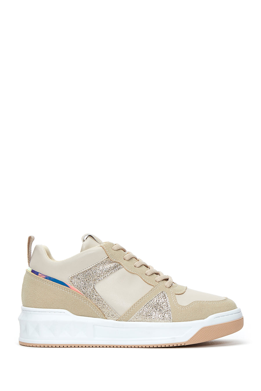 Kadın Bej Bağcıklı Sneaker 22WFE222414 | Derimod