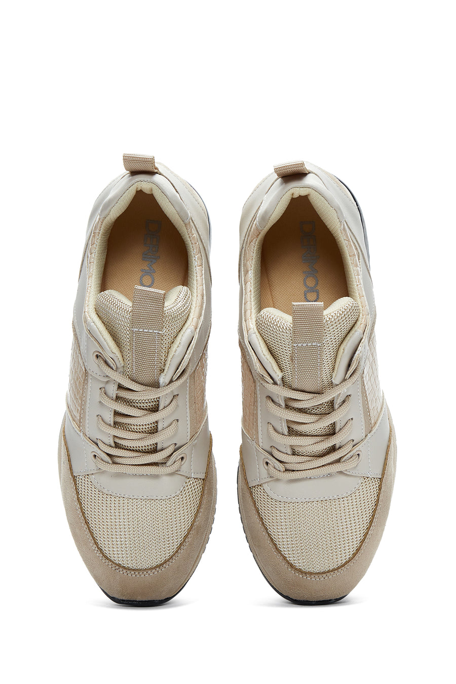 Kadın Bej Kalın Tabanlı Sneaker