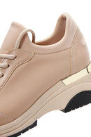 Kadın Bej Kalın Tabanlı Sneaker | Derimod