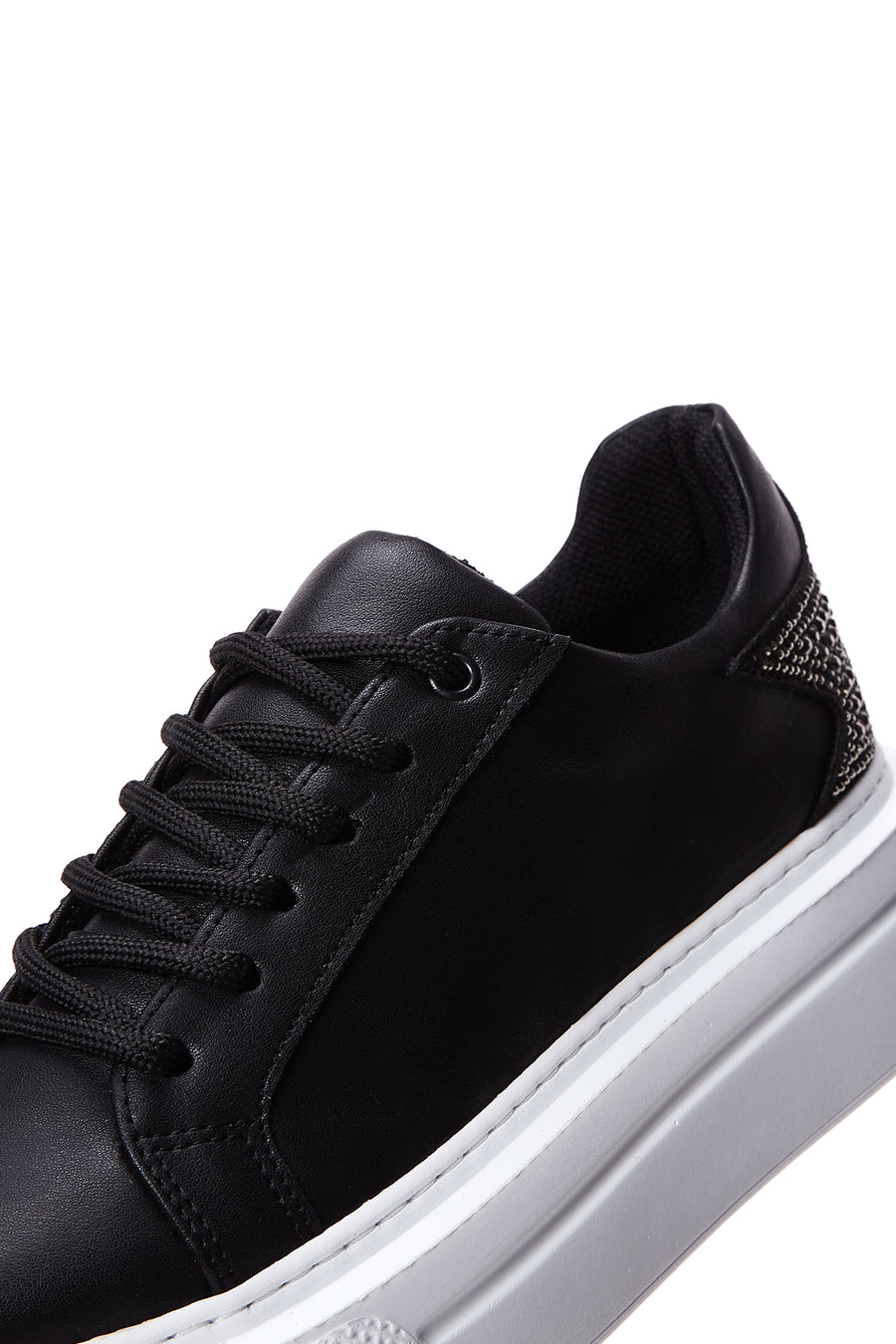 Kadın Siyah Taşlı Sneaker
