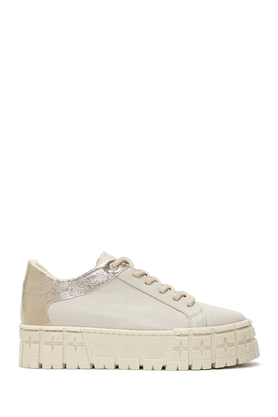 Kadın Bej Kalın Tabanlı Sneaker 22WFE223014 | Derimod