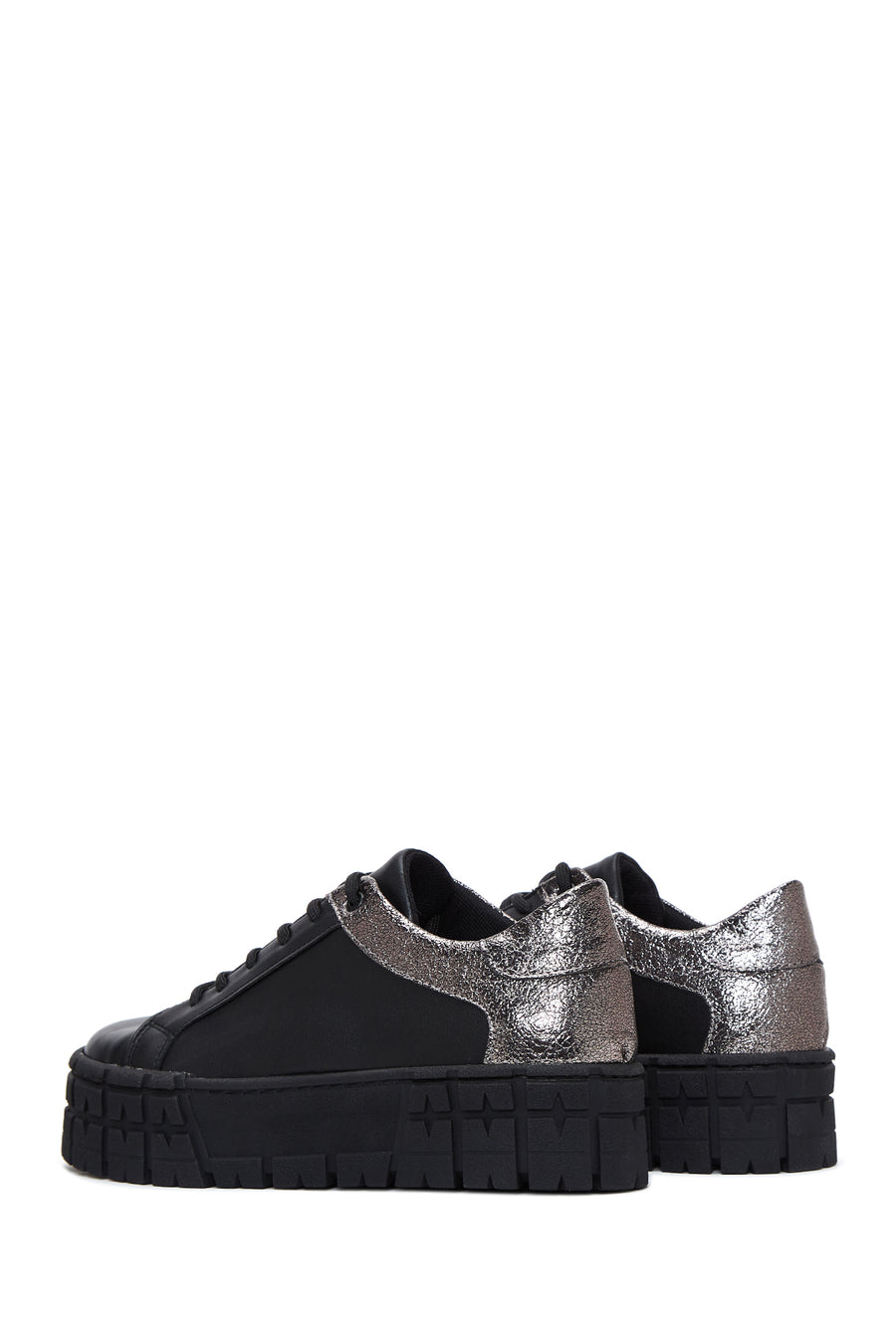 Kadın Siyah Kalın Tabanlı Sneaker