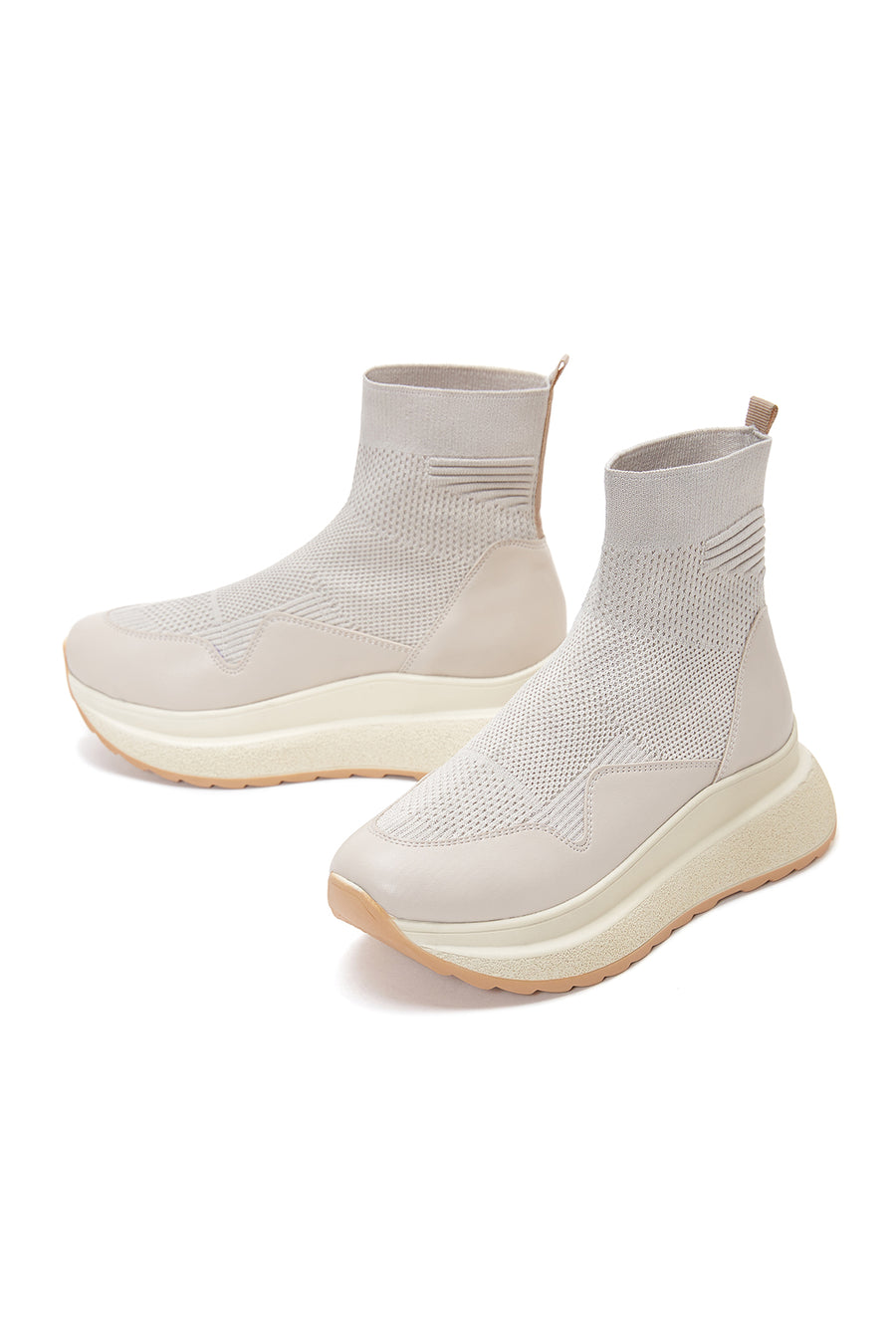 Kadın Bej Bilekli Sneaker