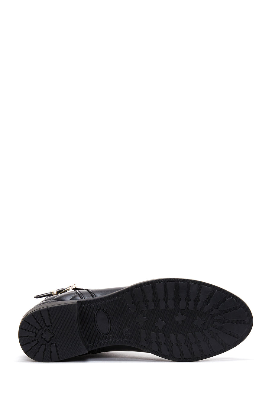 Women's Black Zippered Flat Classic Boots