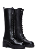 Women's Black Lace-Up Boots | Derimod