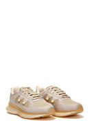 Women's Beige Thick Soled Sneaker | Derimod